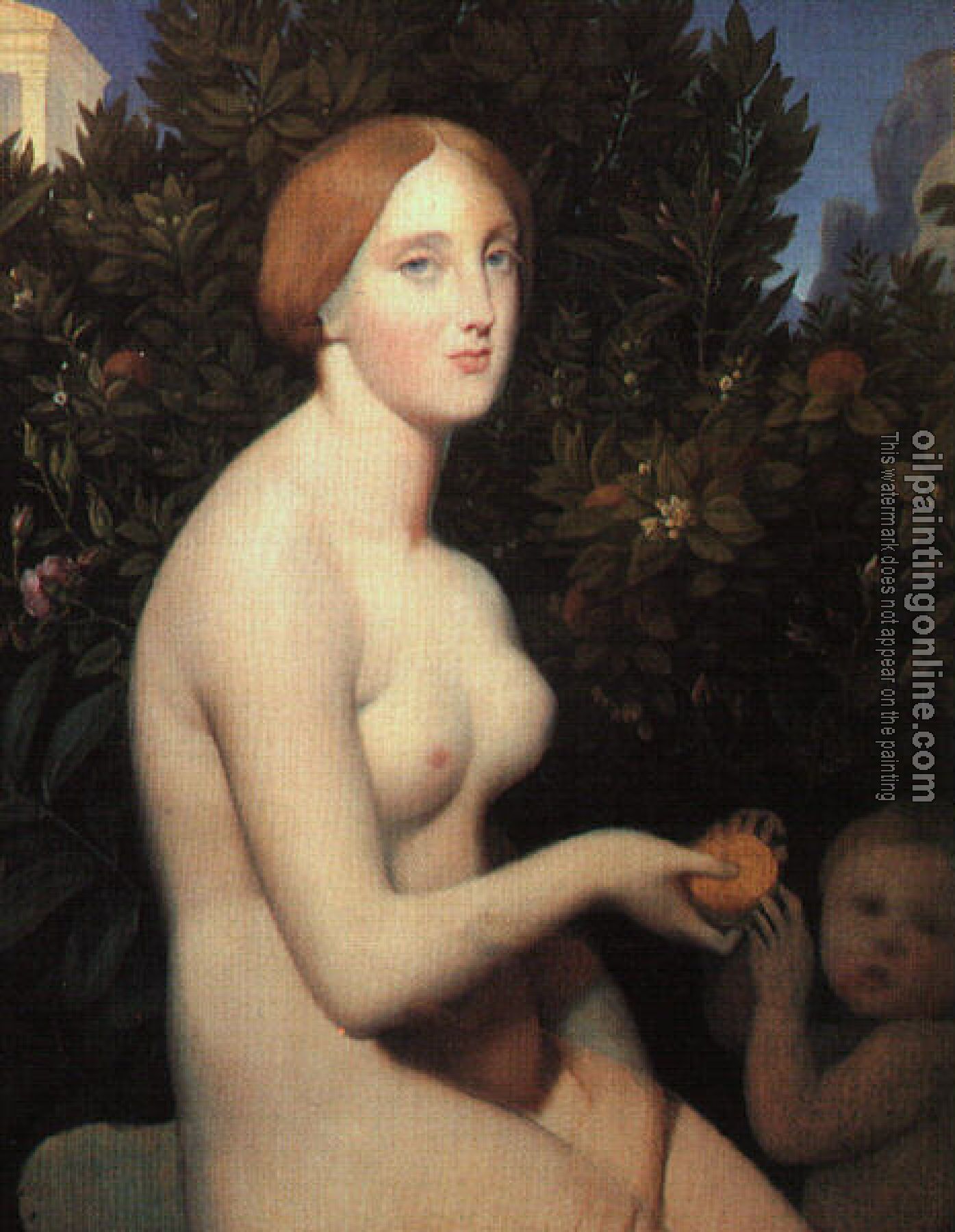 Ingres, Jean Auguste Dominique - Classical oil painting